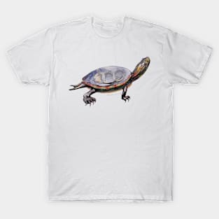 Painted Turtle painting T-Shirt